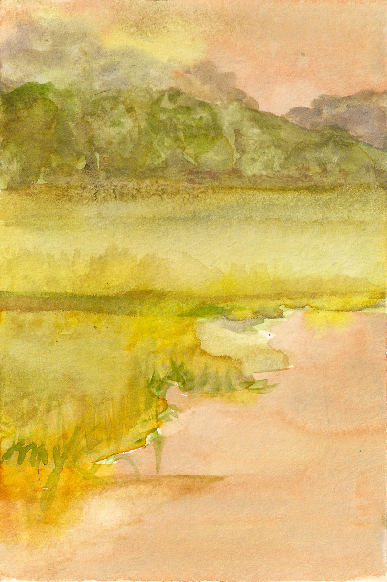 Ellis Creek 1, watercolor on paper