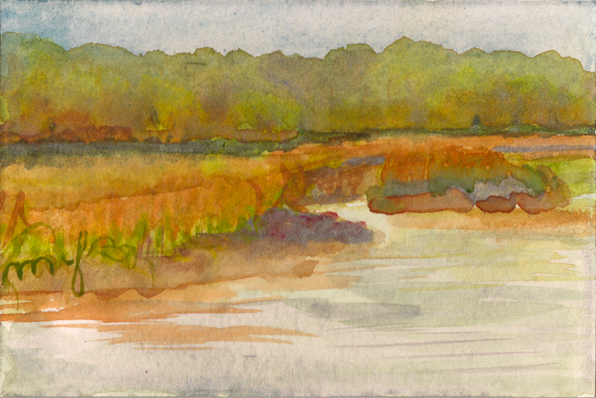 Ellis Creek 3, watercolor on paper