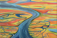 Rising Tide 60" x 36" oil on canvas $9,375